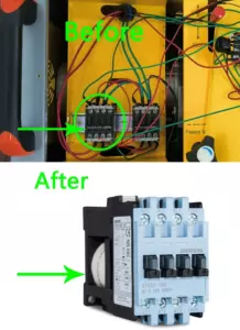 Контактор Siemens в гидростанции WELPING A Pro